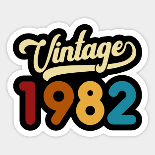 1982 Vintage Gift 38th Birthday Retro Style Sticker